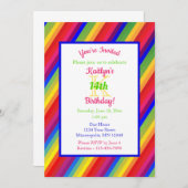 Bright Fiesta Stripes | Partij voor de verjaardag Kaart (Voorkant / Achterkant)