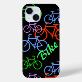 Bright fiets iPhone 15 case