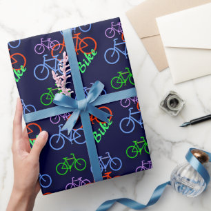 Bright fietspatroon alle keren cadeaupapier