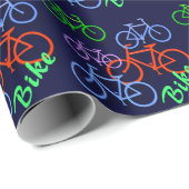 Bright fietspatroon alle keren cadeaupapier (Rol Hoek)