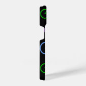 Bright fietspatroon monogram iPhone hoesje (Rechterkant)