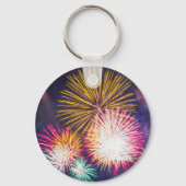 Bright Fireworks-foto Sleutelhanger (Voorkant)