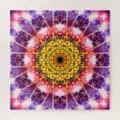 Bright Fireworks Mandala Legpuzzel (Horizontaal)