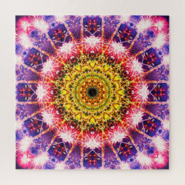 Bright Fireworks Mandala Legpuzzel