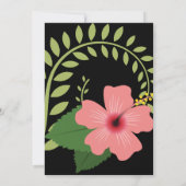BRIGHT FLAMINGO HIBISCUS BLACK PINK GOLD KAART (Achterkant)