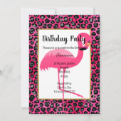 BRIGHT FLAMINGO LEOPARD PINK GOLD KAART (Voorkant)