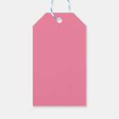 Bright Flamingo Roze Verjaardagscadeau Labels Cadeaulabel (Achterkant)