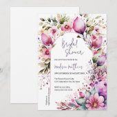 Bright Floral Arch Bridal Brunch Baby shower Kaart (Voorkant / Achterkant)