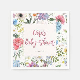 Bright Floral Baby shower Servet