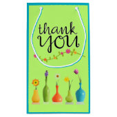 Bright Floral bedankt cadeautas (Achterkant)