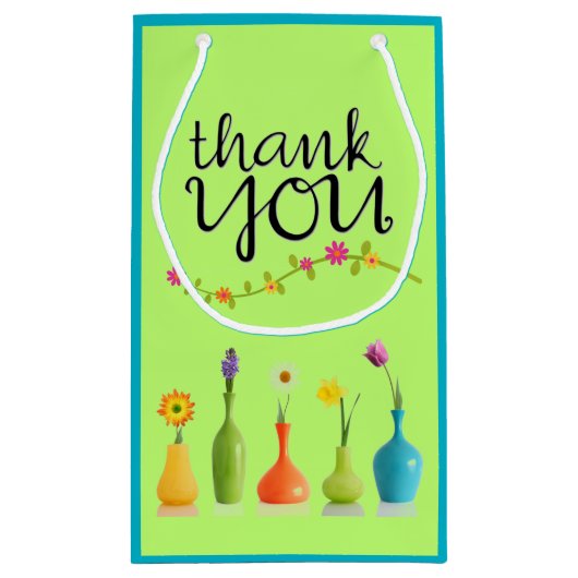 Bright Floral bedankt cadeautas (Achterkant)