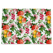BRIGHT  FLORAL BLOOMS OP WITTE GROOT CADEAUZAKJE (Voorkant)