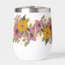 Bright Floral Boeket Tumbler