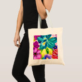 Bright Floral Canvas Tas (Voorkant (product))