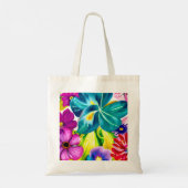 Bright Floral Canvas Tas (Achterkant)