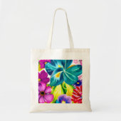 Bright Floral Canvas Tas (Voorkant)