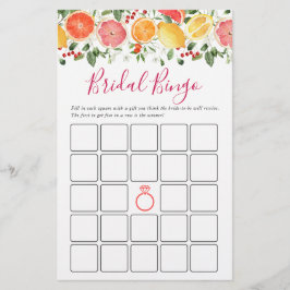 Bright Floral Citrus Slice Vrijgezellenfeest spel