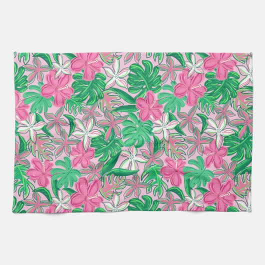 Bright Floral Coastal Theedoek (Horizontaal)
