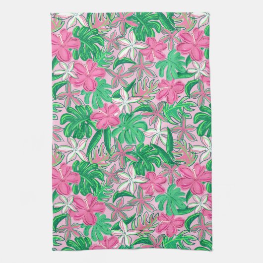 Bright Floral Coastal Theedoek (Verticaal)