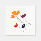 Bright Floral Cocktail Napkins Servet (Voorkant)