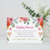 Bright Floral Display Douche Geen Cadeauverpakking Informatiekaartje (Staand voorkant)