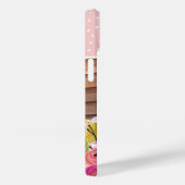 Bright Floral en Stippen Custom Foto Case-Mate iPhone Case (Achterkant / Rechts)