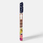 Bright Floral en Stippen Custom Foto Case-Mate iPhone Case (Achterkant / Rechts)