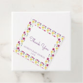 Bright Floral Favoriet Tag Bedankjes Labels (In situ)