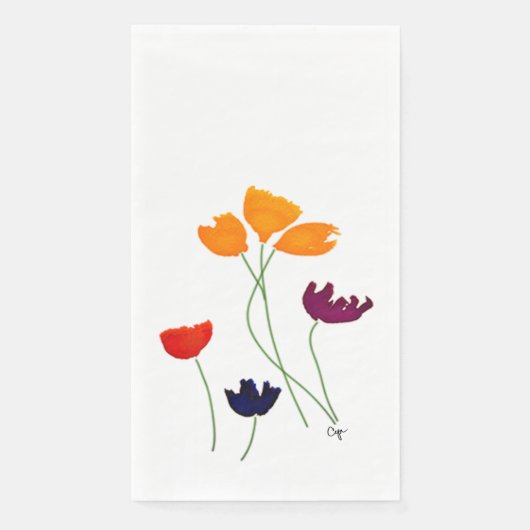 Bright Floral Guest Napkins Servet (Voorkant)