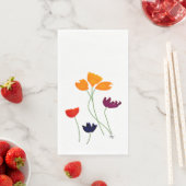 Bright Floral Guest Napkins Servet (Insitu)