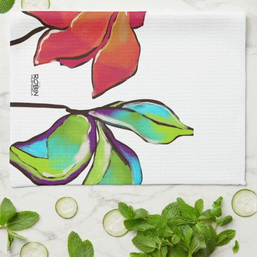 Bright Floral handdoek (Gevouwen)