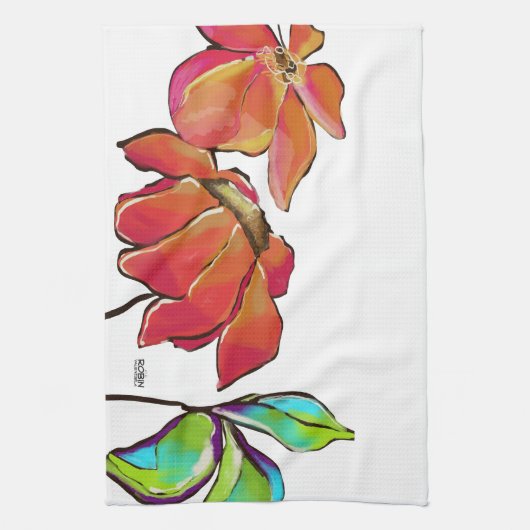 Bright Floral handdoek (Verticaal)