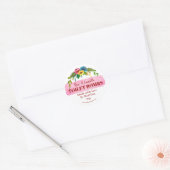 Bright Floral Handgemaakte toiletbom Fizzies Label (Envelop)