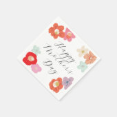 Bright Floral Happy Moederdag Brunch Party Servet (Hoek)
