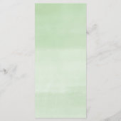 Bright floral hot roze sinaasappel baby shower men programmakaart (Achterkant)