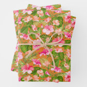 Bright Floral Inpakpapier Vel (In situ)