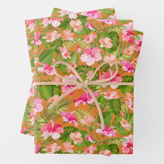 Bright Floral Inpakpapier Vel (In situ)