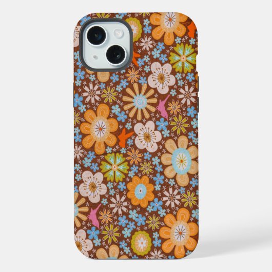 Bright Floral iPhone Hoesje (Achterkant)