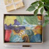 Bright Floral kleurrijke wilde bloemen Tissuepapier (Geschenk)