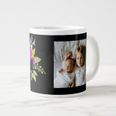 Bright Floral Lijst met foto-Moederdag Grote Koffiekop (Voorkant rechts)