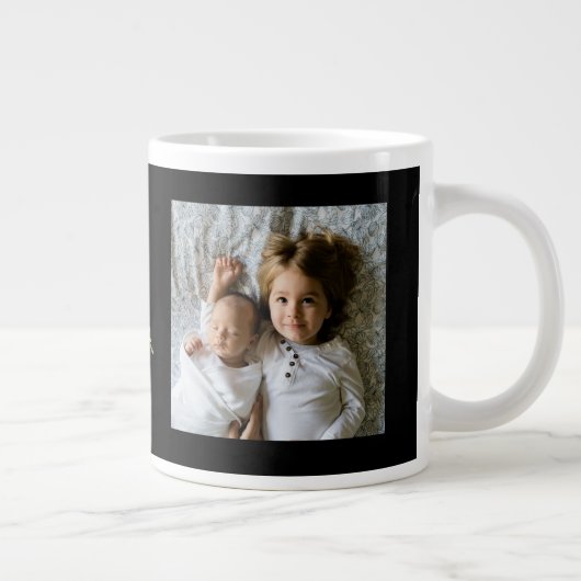 Bright Floral Lijst met foto-Moederdag Grote Koffiekop (Rechts)