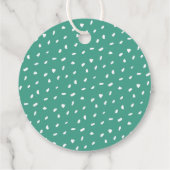 Bright Floral Love en Bedankt Baby shower Bedankjes Labels (Achterkant)