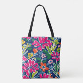 Bright floral matisse stijl kunst canvas tas (Achterkant)