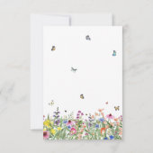 Bright Floral Memorial viering van het leven Bedankkaart (Achterkant)