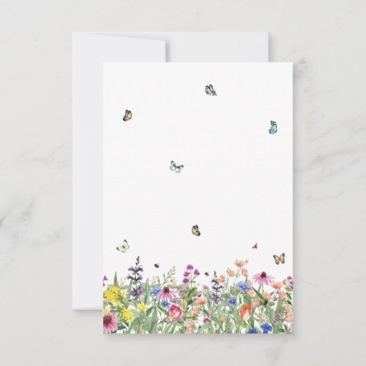 Bright Floral Memorial viering van het leven Bedankkaart