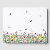 Bright Floral Memorial viering van het leven Gastenboek (Achterkant)