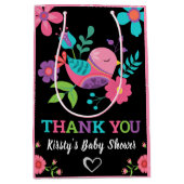 Bright Floral Mexican Fiesta Baby shower Medium Cadeauzakje (Voorkant)