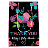 Bright Floral Mexican Fiesta Baby shower Medium Cadeauzakje (Achterkant)