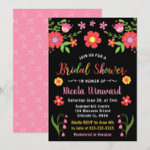 Bright Floral Mexican Fiesta Vrijgezellenfeest Kaart (Voorkant / Achterkant)