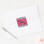 Bright Floral | Moederdag 2024 Vierkante Sticker (Envelop)